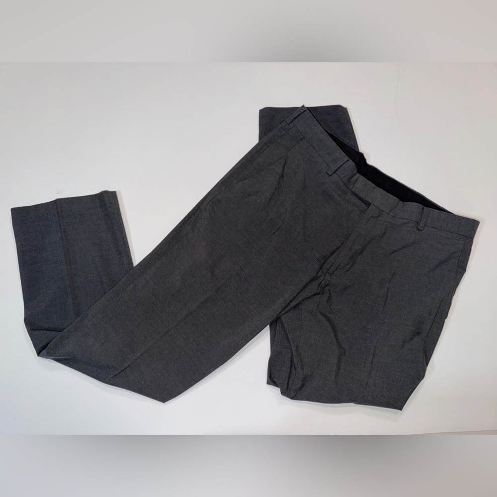 Kenneth Cole Reaction Charcoal Gray Men's Dress Pants